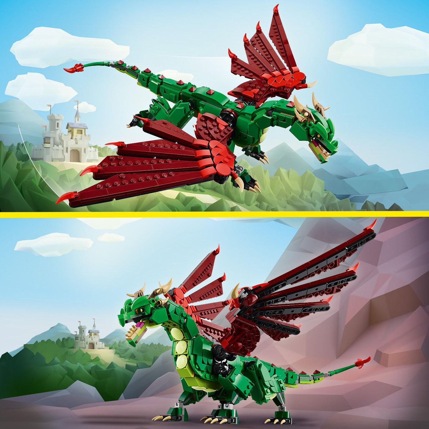 LEGO Middeleeuwse Draak 31161 Creator 3-in-1 (Pre-Order: januari 2025)