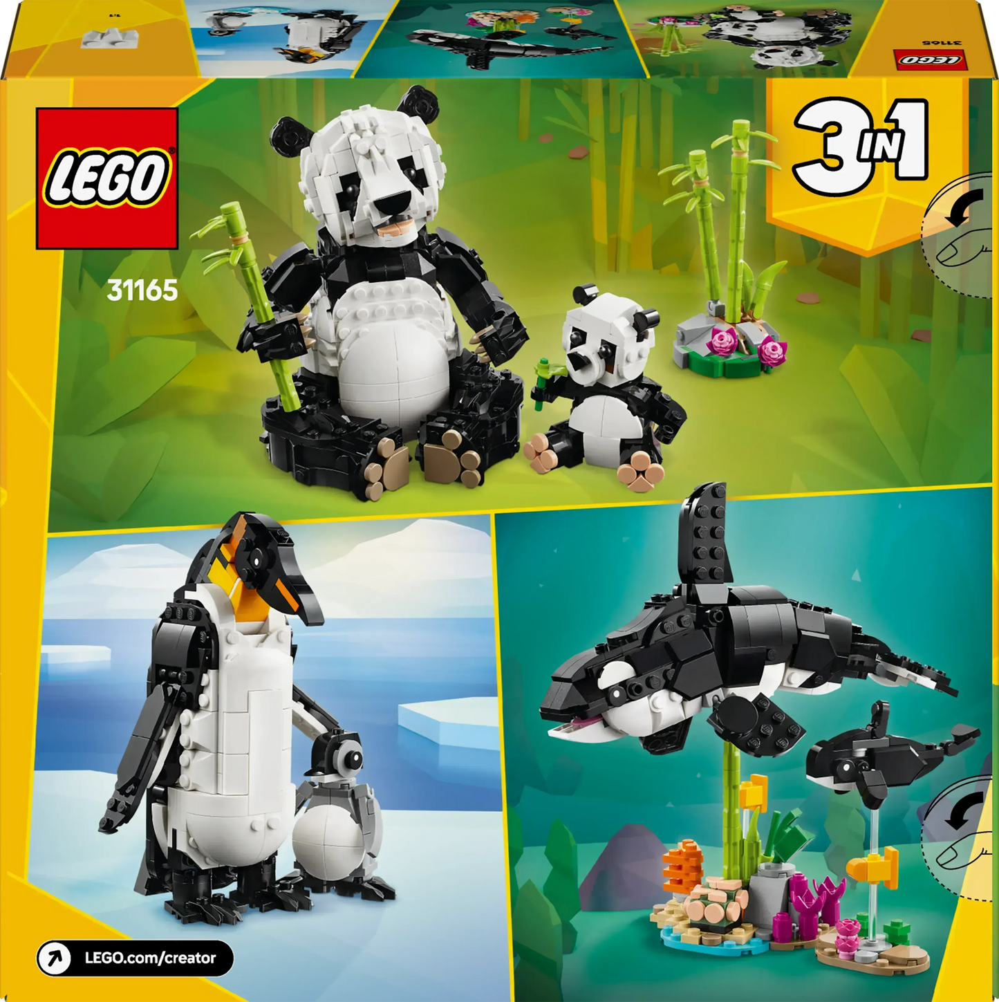 LEGO Wilde dieren: Pandafamilie 31165 Creator 3-in-1