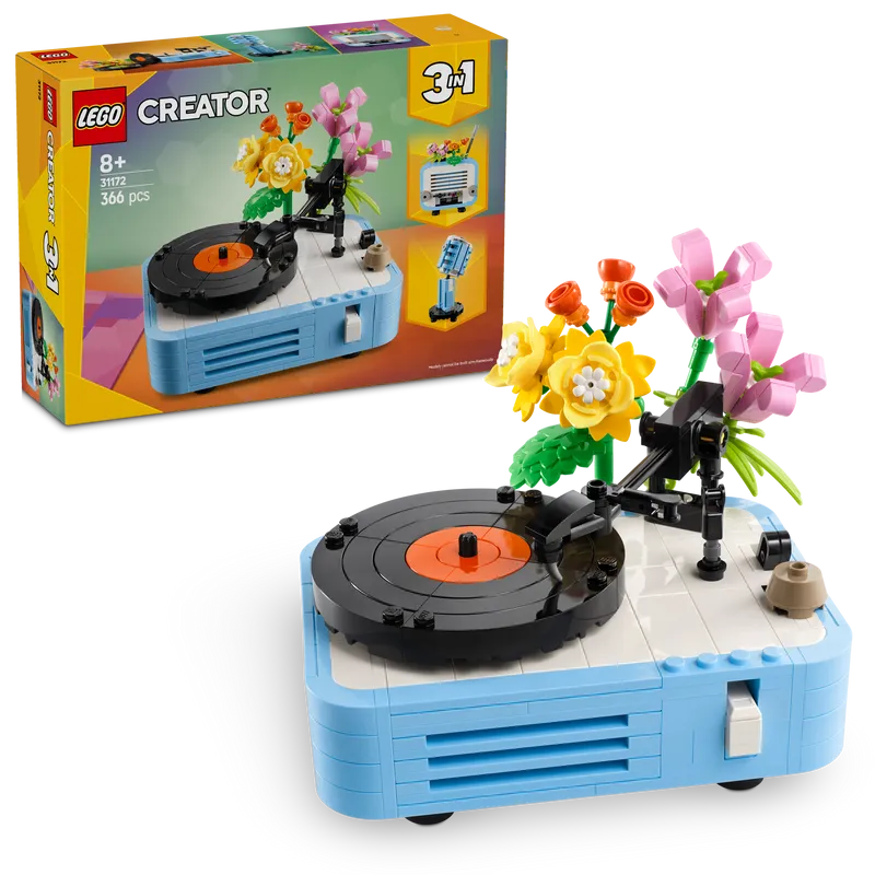 LEGO Platenspeler met bloemen 31172 Creator (Pre-Order: maart)