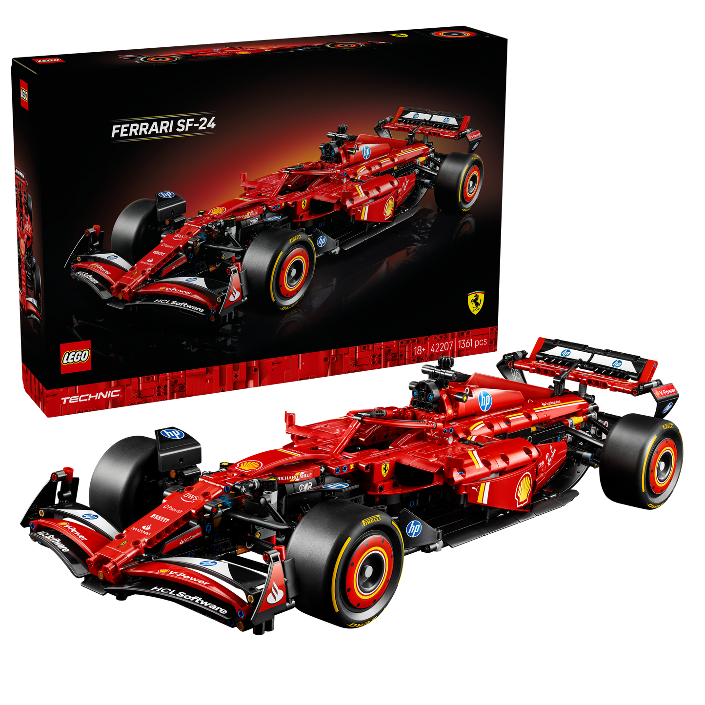 LEGO Formule 1 auto 42207 Ferrari SF24 Technic