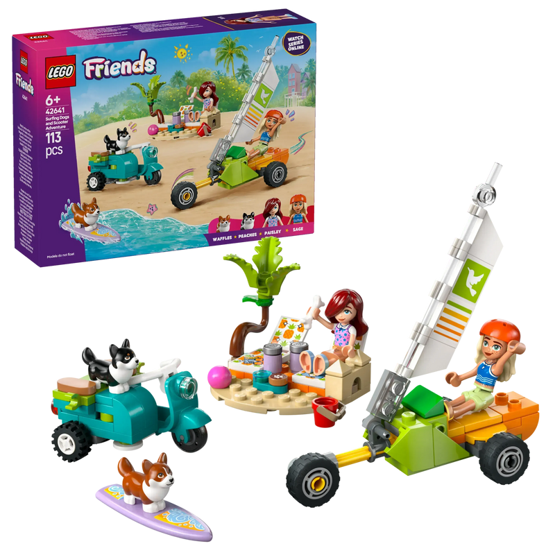 LEGO Surf- en Scooterplezier met de hondjes 42641 Friends