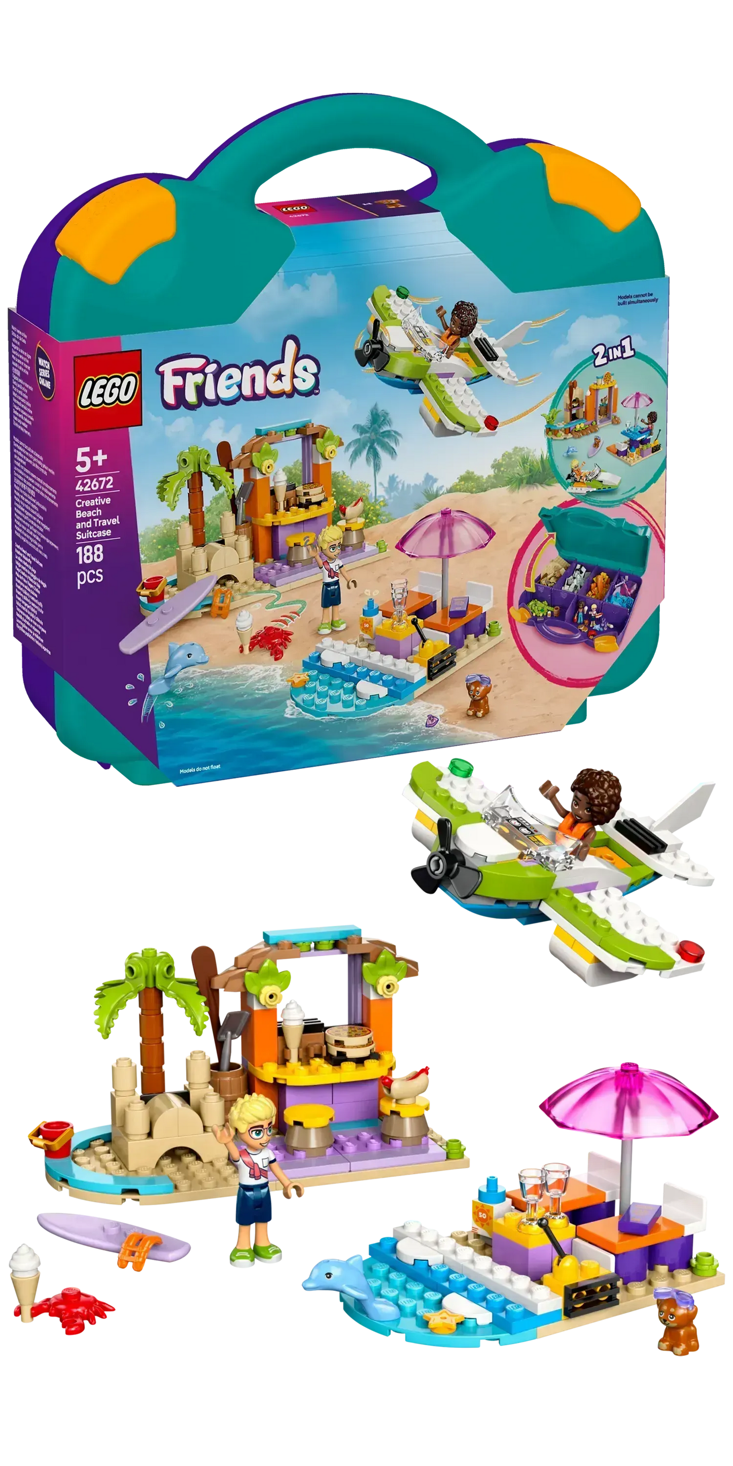 LEGO Creative Beach and Suitcase 42672 Friends (Pre-Order: January 2025)