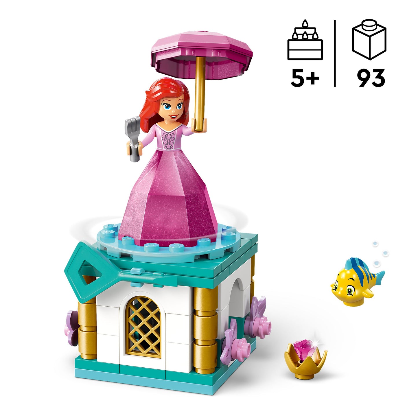 LEGO Draaiende Ariel 43259 Disney (Pre-Order: januari 2025)