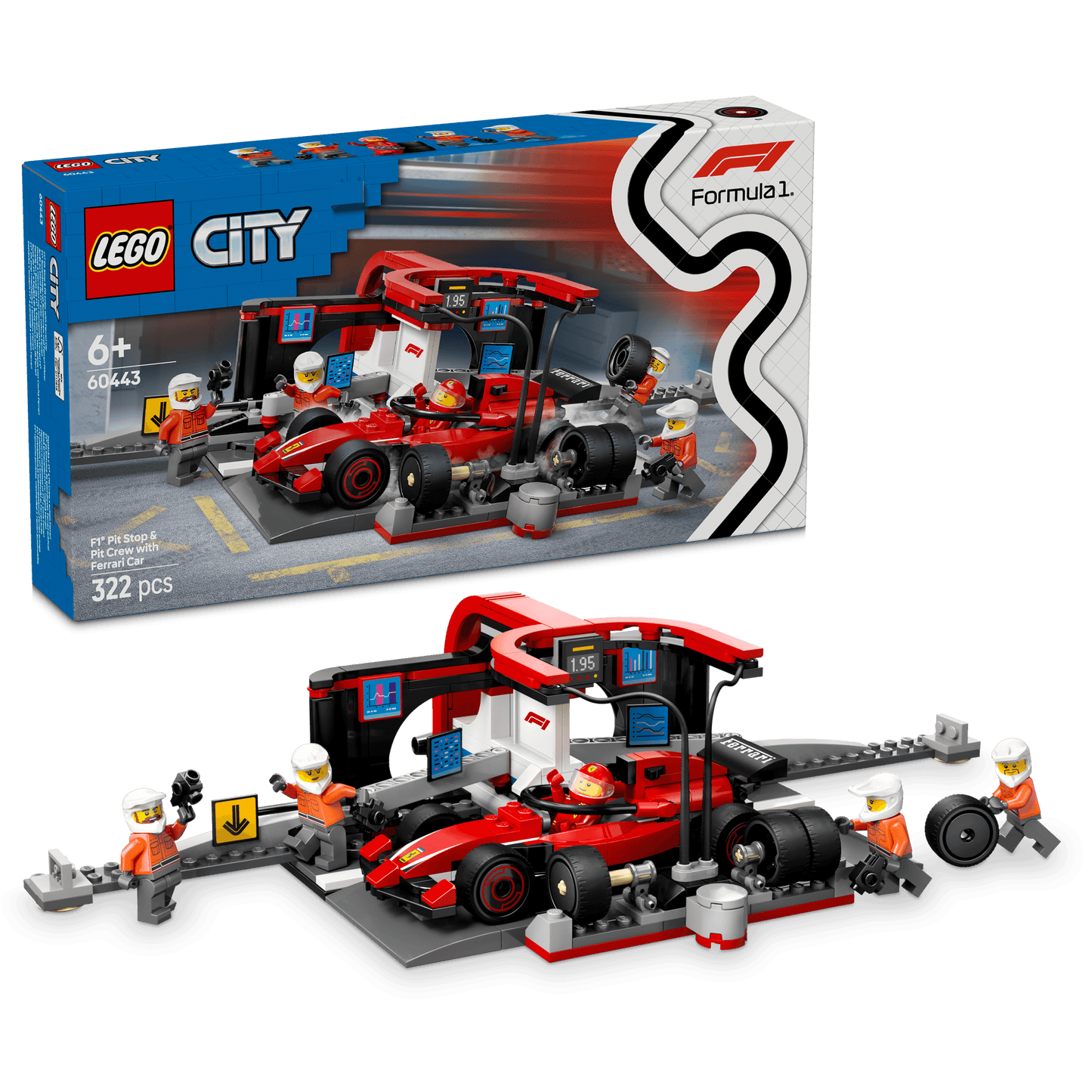 LEGO Pitcrew  van de Formule 1 60443 City