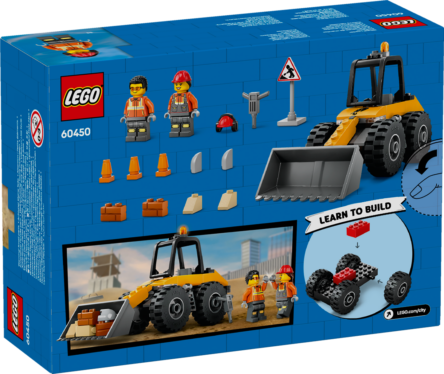 LEGO Gele Wiellader graafmachine 60450 City (Pre-Order: januari 2025)