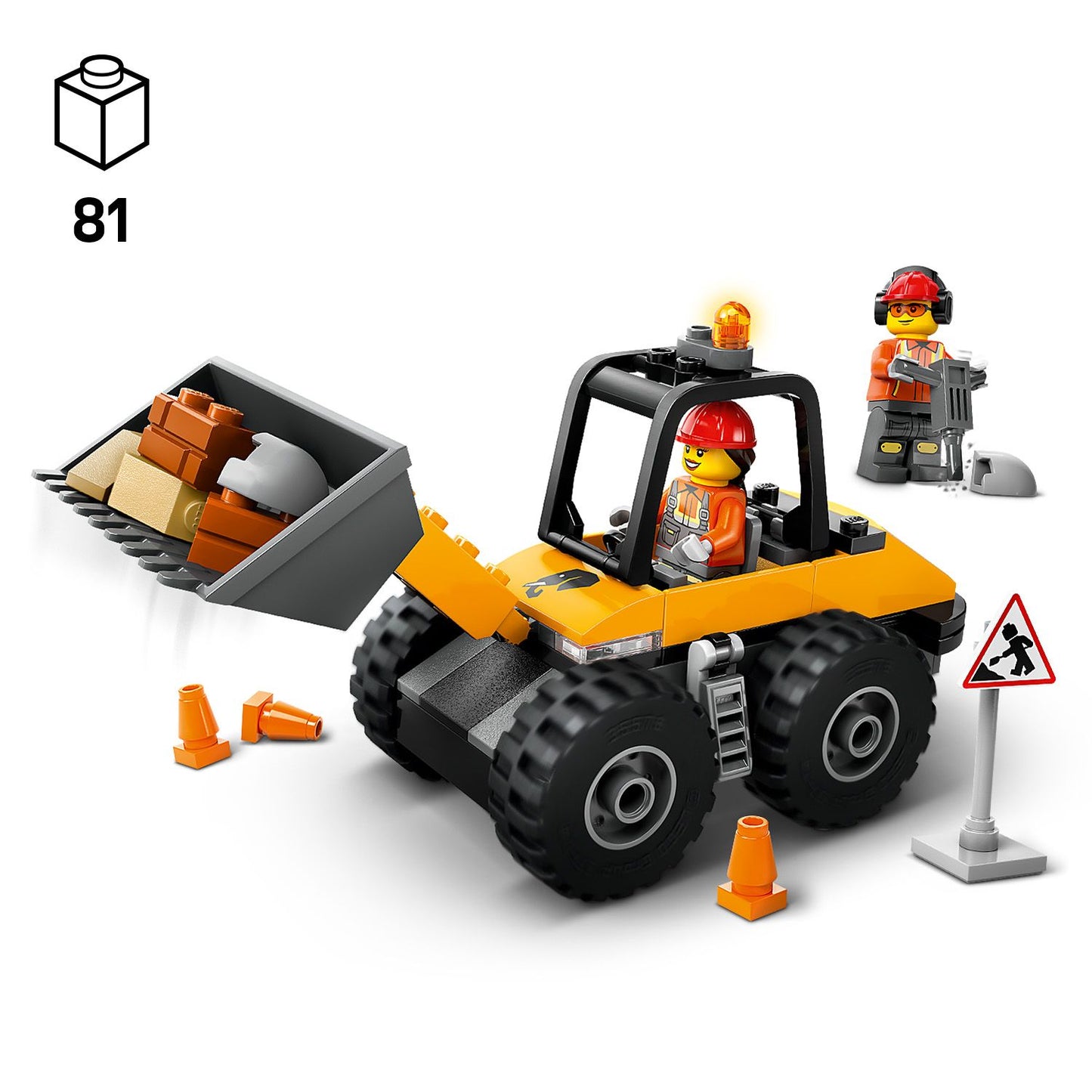 LEGO Gele Wiellader graafmachine 60450 City (Pre-Order: januari 2025)