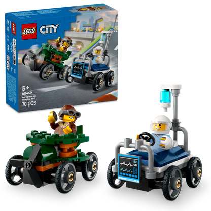 LEGO Raceauto pakket: vlietguig vs ziekenhuisbed 60459 City (Pre-Order: januari 2025)