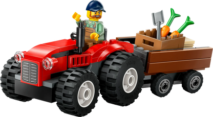 LEGO Rode tractor met aanhanger en schapen 60461 City