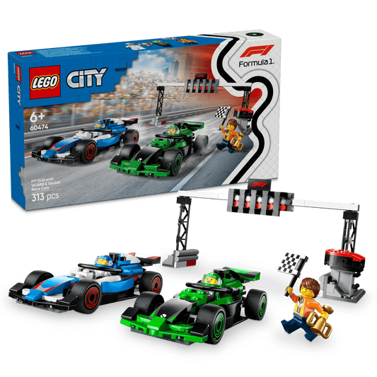 LEGO F1 Start lijn met VCARB & Sauber Formule 1 auto's 60474 City