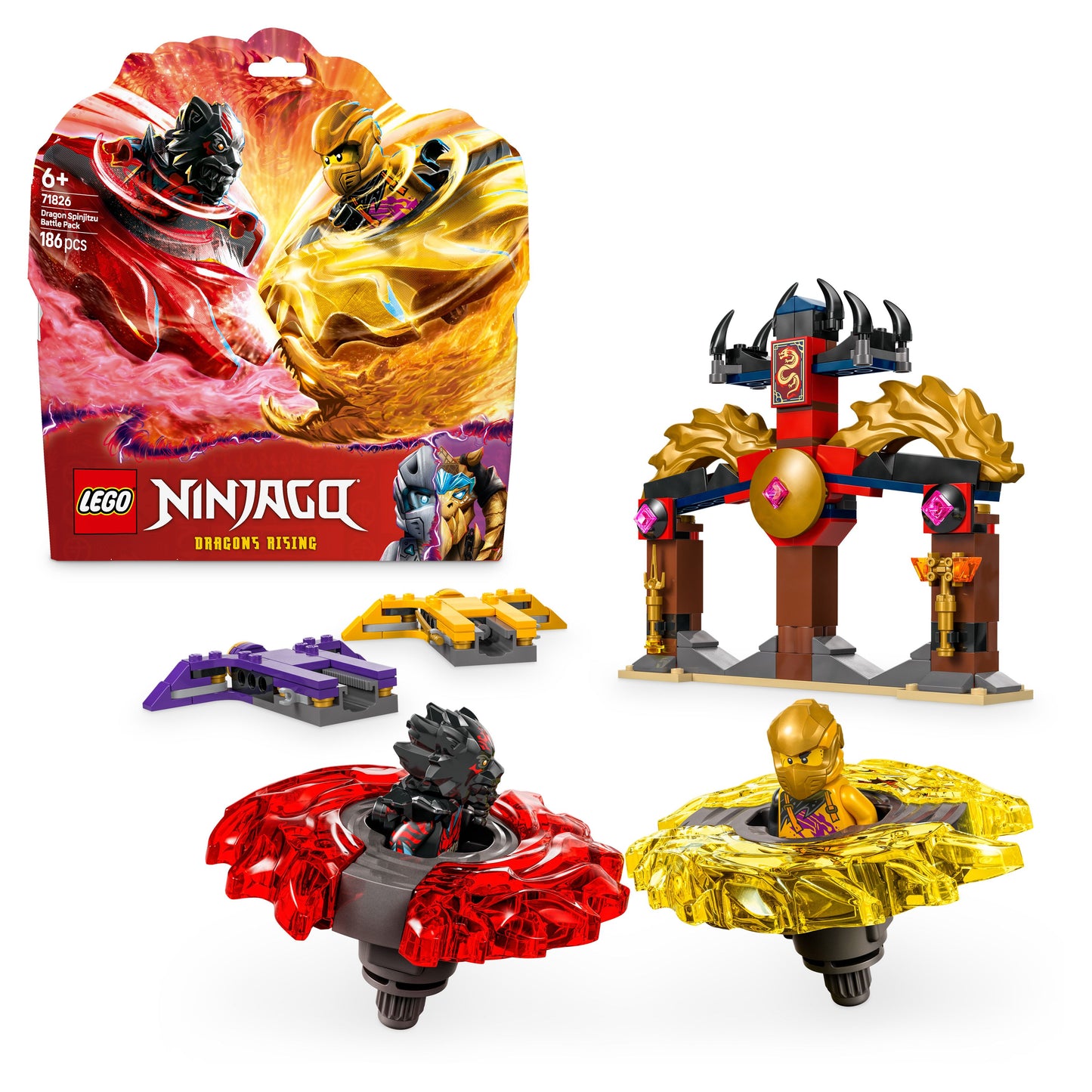 LEGO Spinjitzu Drakenstrijdpakket 71826 Ninjago (Pre-Order: januari 2025)