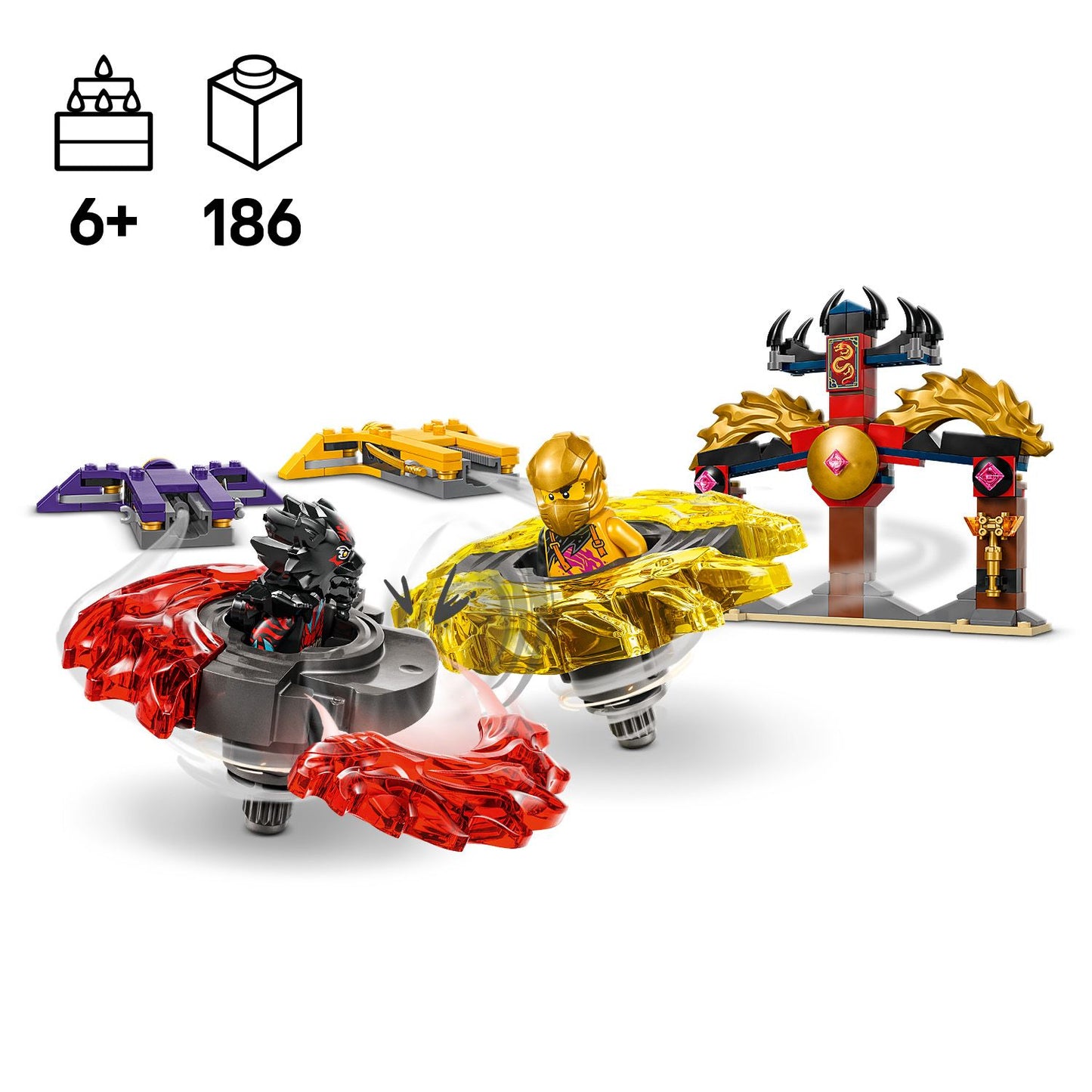 LEGO Spinjitzu Drakenstrijdpakket 71826 Ninjago (Pre-Order: januari 2025)