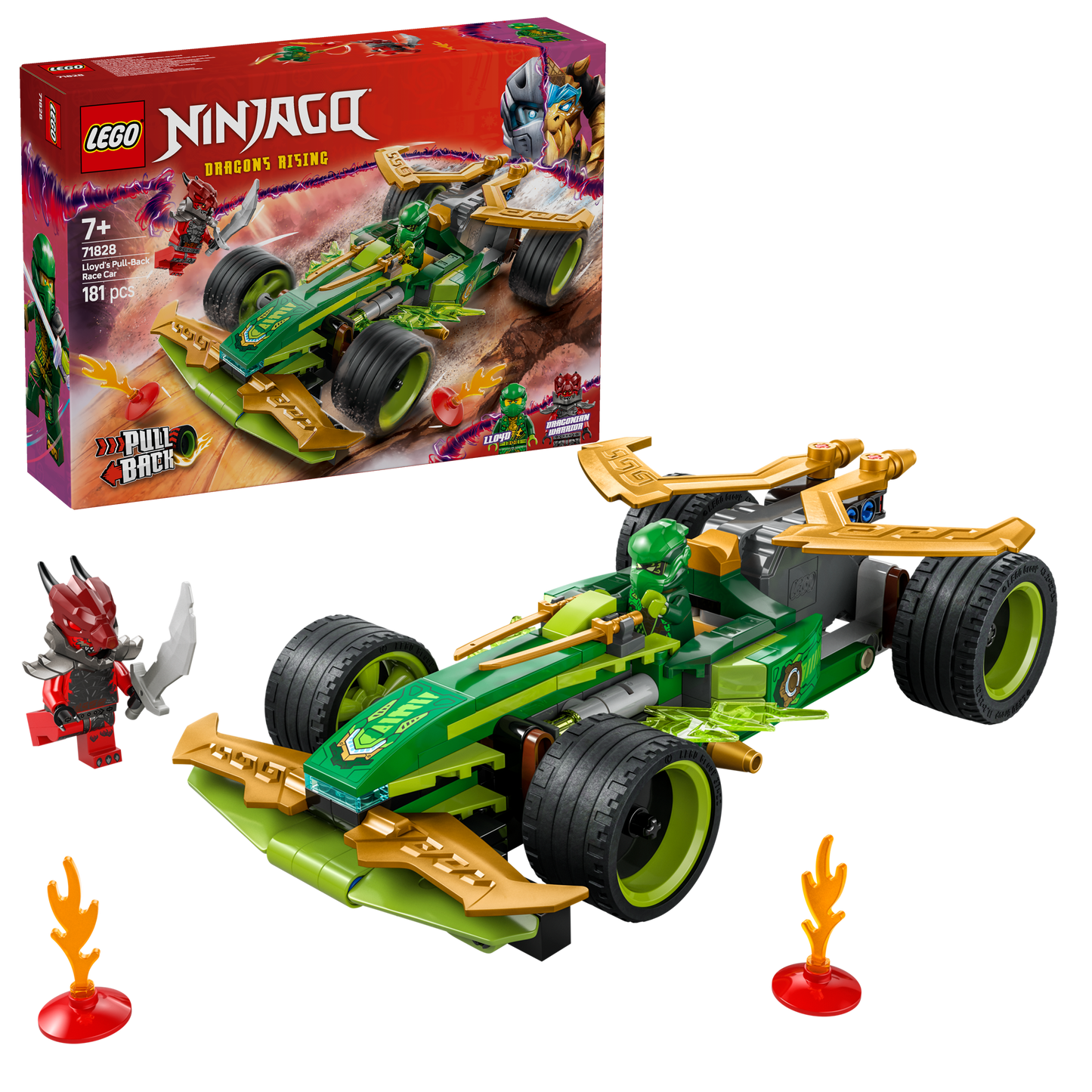 LEGO Lloyds Pull-back racewagen 71828 Ninjago (Pre-Order: januari 2025)