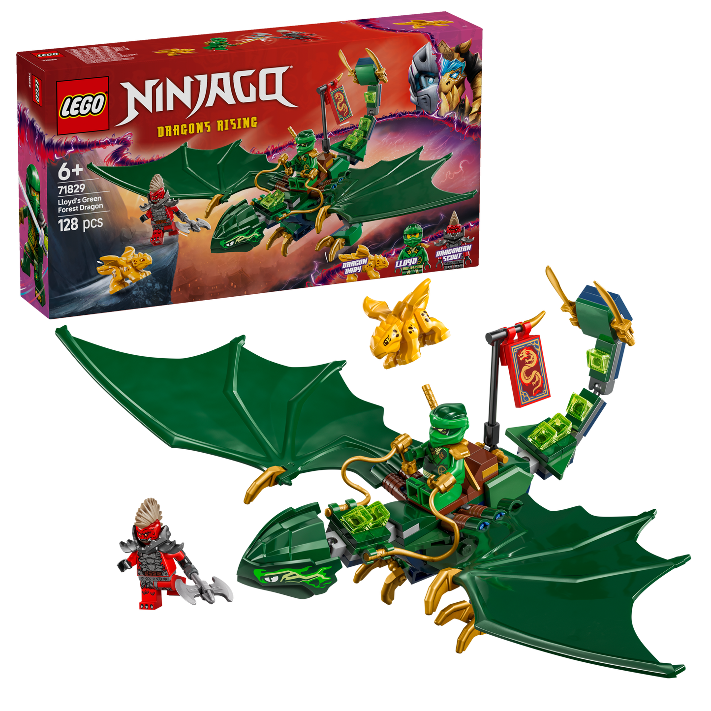 LEGO Lloyds groene Bosdraak 71829 Ninjago (Pre-order: januari 2025)