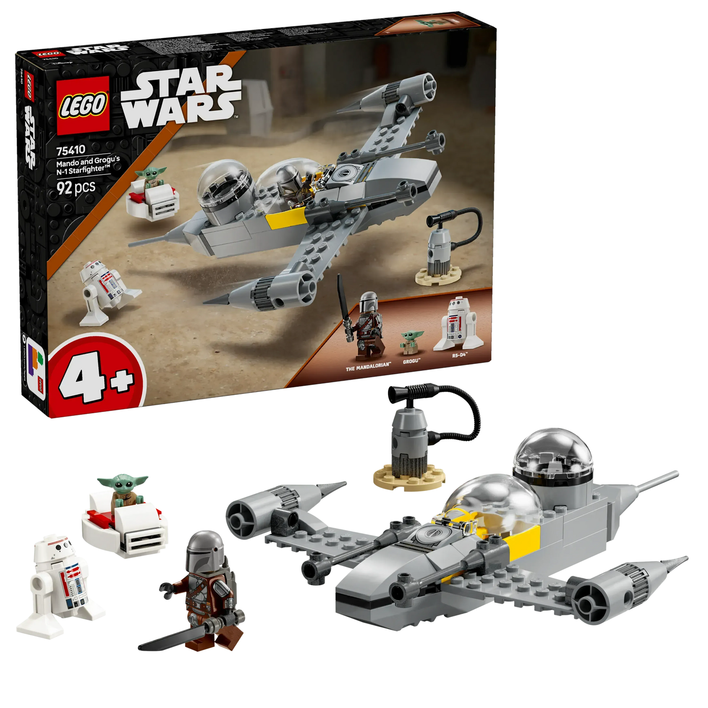 LEGO Mando en Grogu's N-1 Starfighter 75410 StarWars