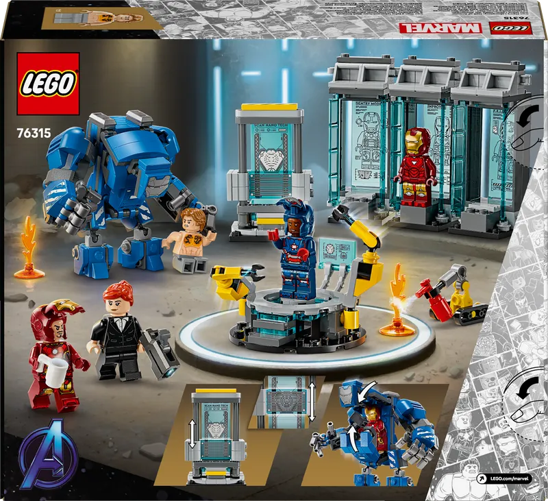 LEGO 76315 IronMans laboratorium harnas ruimte 2TTOYS