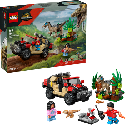 LEGO Raptor Off-Road Ontsnapping 76972 Jurassic World (Pre-Order: Juni)