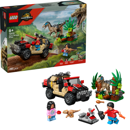 LEGO Raptor Off-Road Ontsnapping 76972 Jurassic World (Pre-Order: Juni)