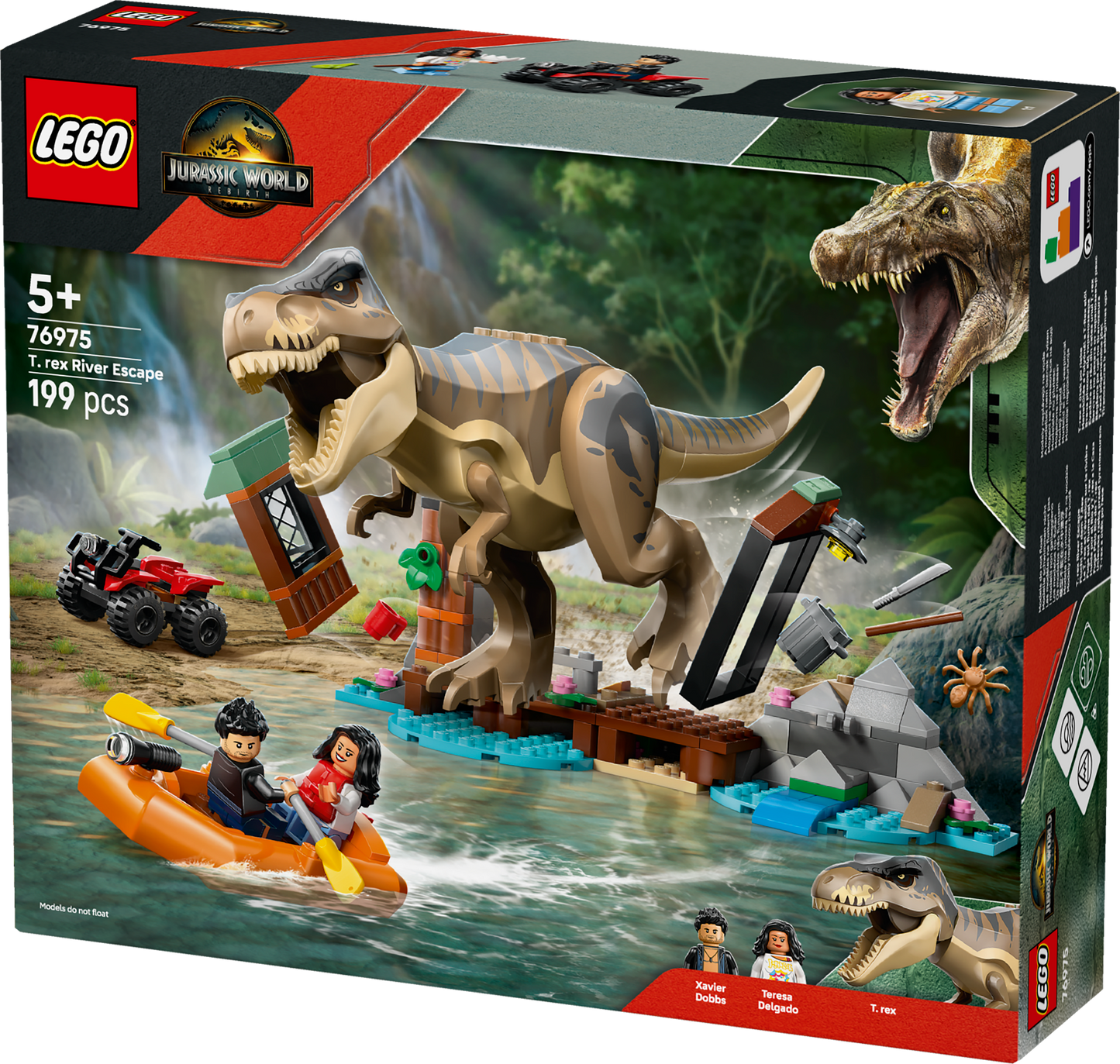 LEGO T. rex rivierontsnapping 76975 Jurassic World
