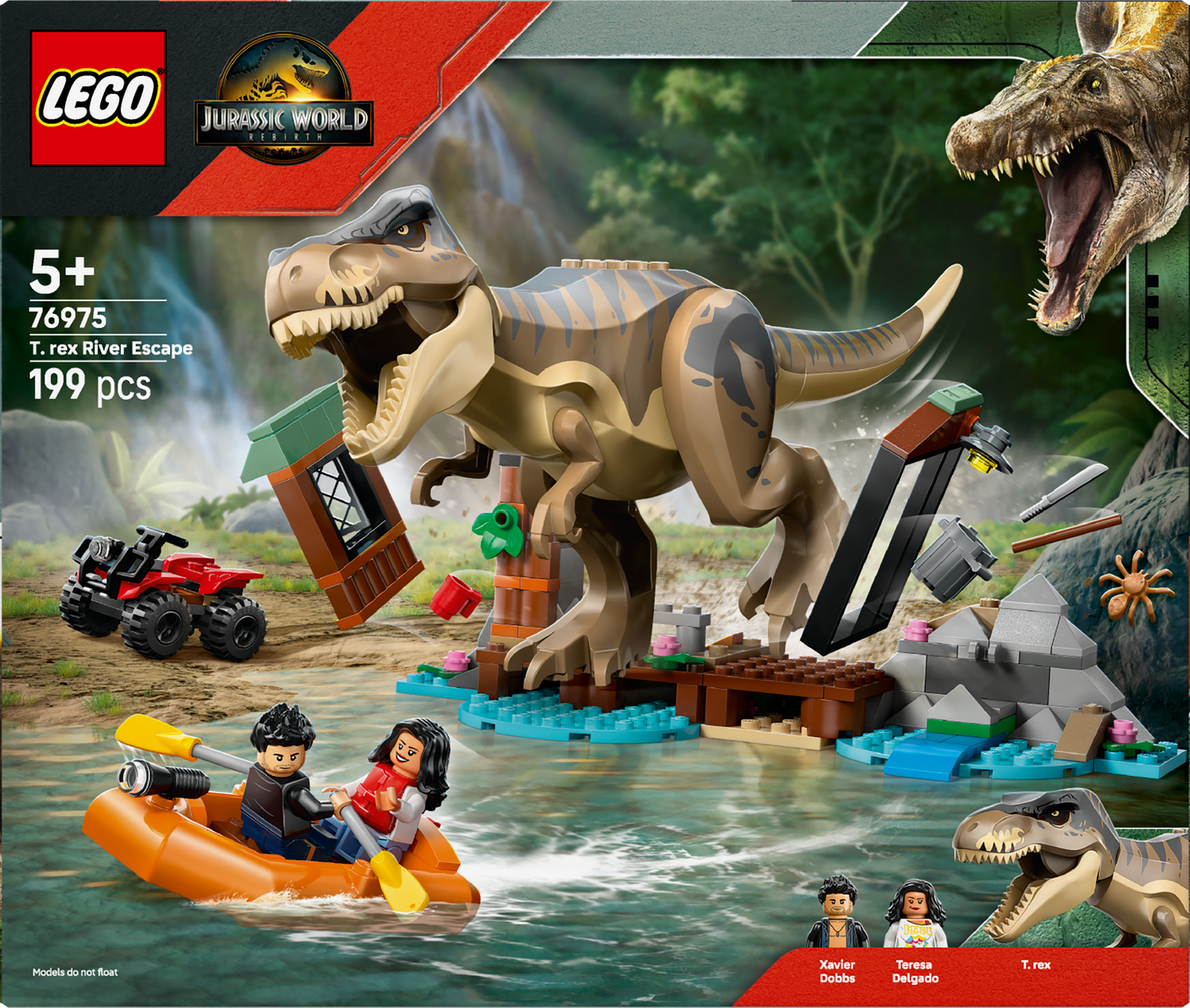 LEGO T. rex rivierontsnapping 76975 Jurassic World