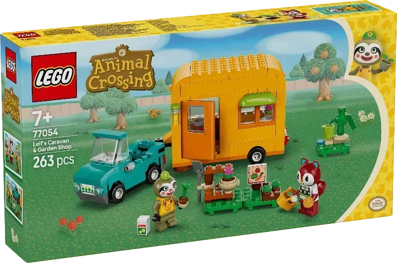 LEGO 77054 Leif's Caravan &amp; Garden Shop: Bring the enchanting world of Animal Crossing into your home