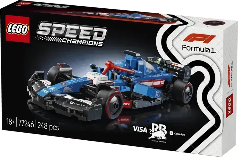 LEGO 77246 Visa Cash App RB, Een blikvanger voor elke Formule 1 verzameling