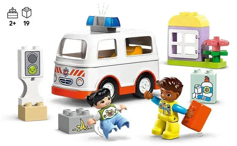 LEGO Ambulance met chauffeur 10447 DUPLO