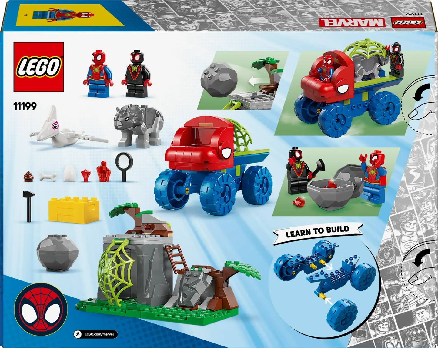 LEGO Reddingsmissie in de Dino Truck 11199 Spiderman