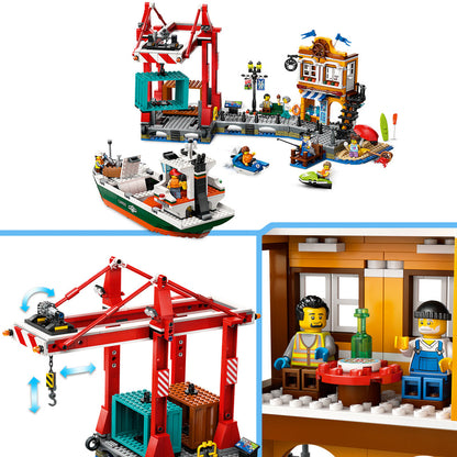 LEGO Harbor with freighter 60422 City