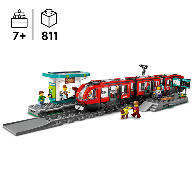 LEGO Stadstram en station 60423 City