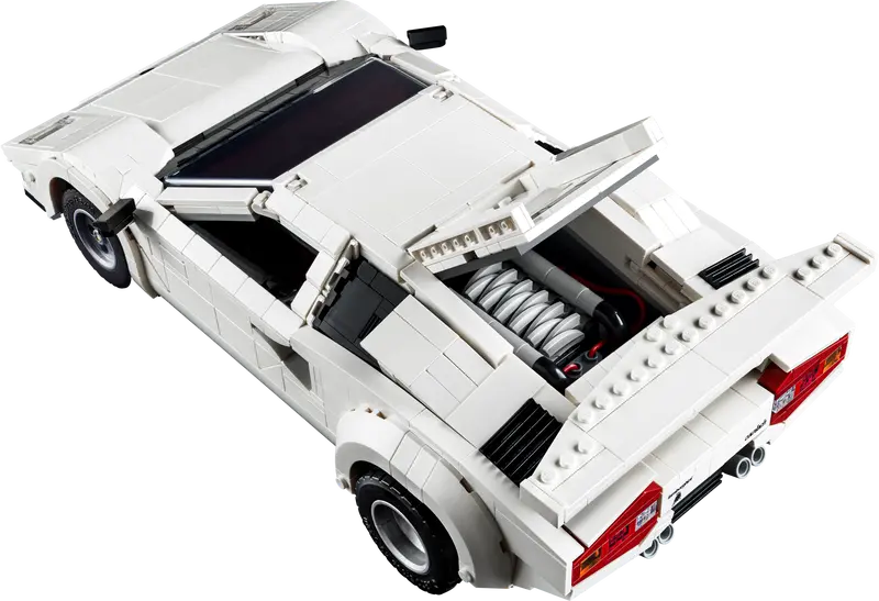 LEGO witte Lamborghini Countach 5000 Quattrovalvole 10337 Icons (Pre-Order: 1-2025)