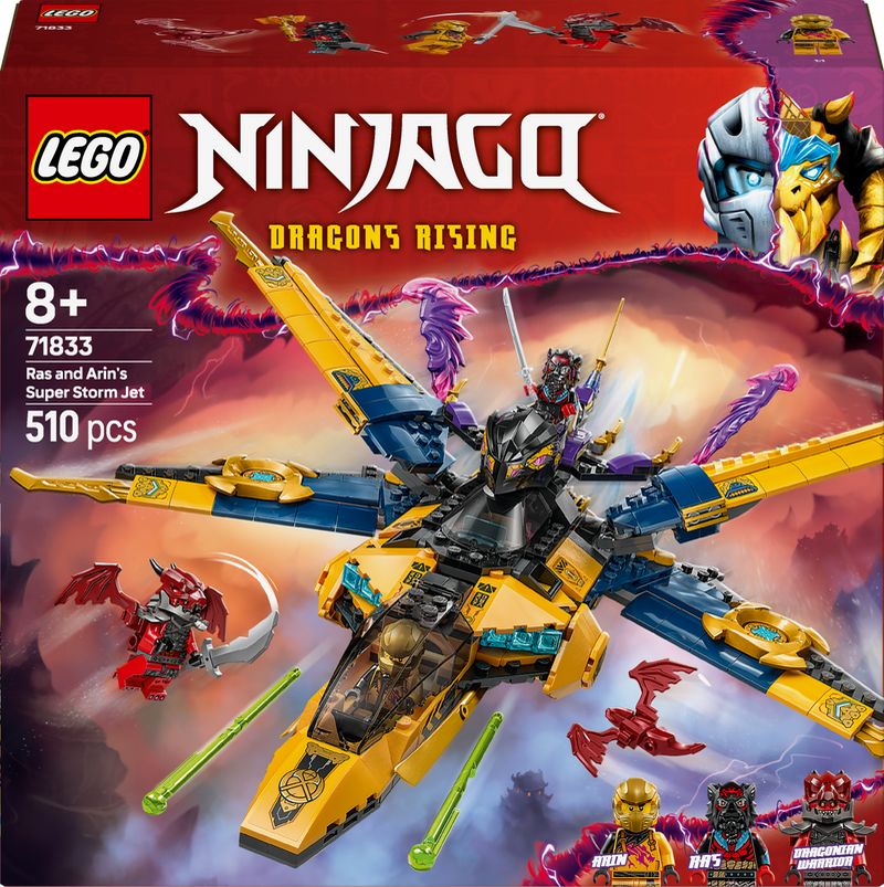 LEGO Ras & Arin's Super Storm Vliegtuig 71833 Ninjago (Pre-Order: januari)