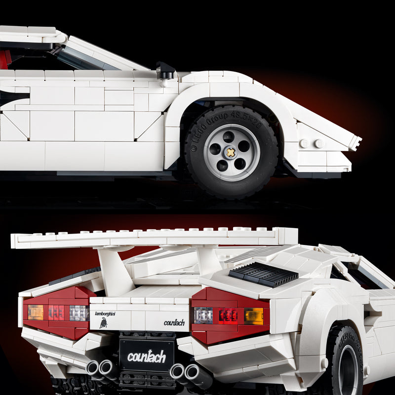 LEGO witte Lamborghini Countach 5000 Quattrovalvole 10337 Icons (Pre-Order: 1-2025)