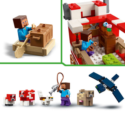 LEGO Het Paddestoelhuis 21270 Minecraft (Pre-Order: januari 2025)