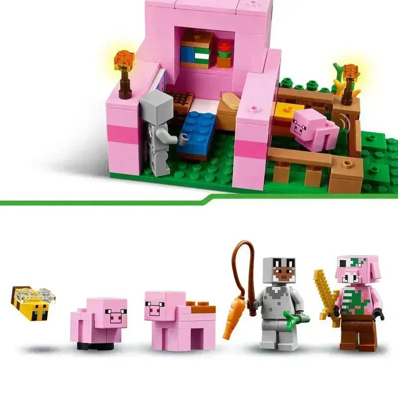 LEGO Het baby varkens huis 21268 Minecraft