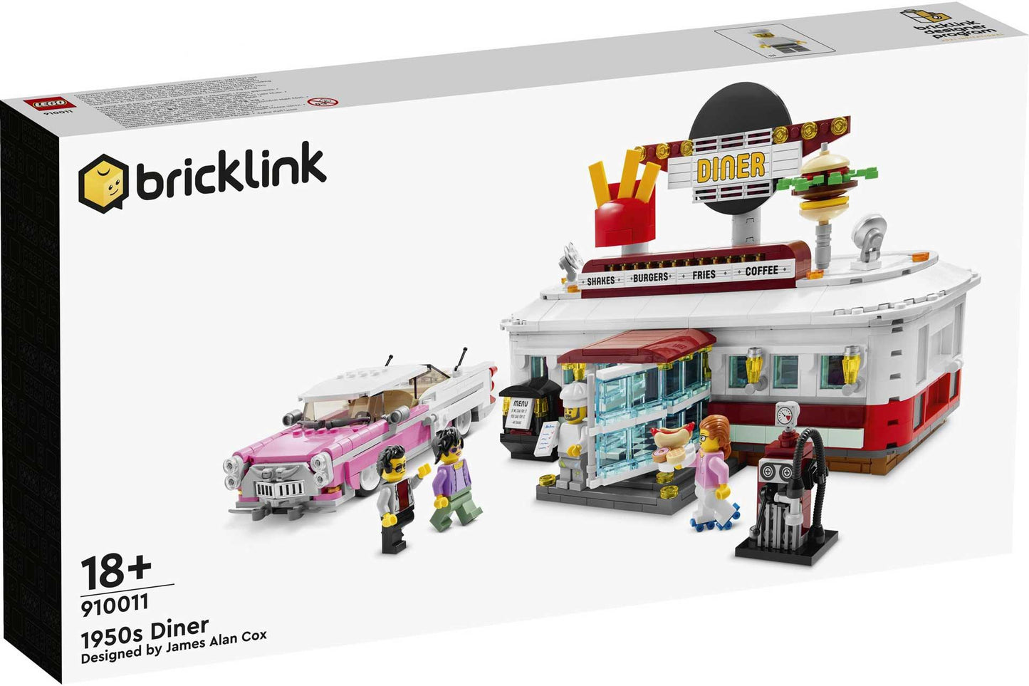 LEGO 1950’s Diner 910011 Bricklink LEGO BRICKLINK @ 2TTOYS | Official LEGO shop😊🥰 BRICKLINK €. 219.99