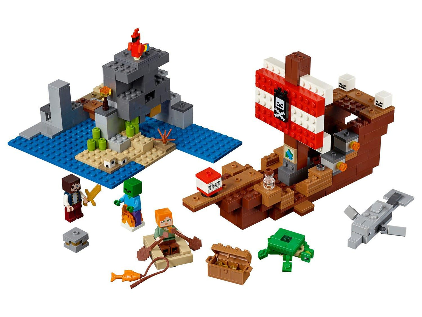 LEGO Avontuur op het piratenschip 21152 Minecraft LEGO MINECRAFT @ 2TTOYS LEGO €. 47.49