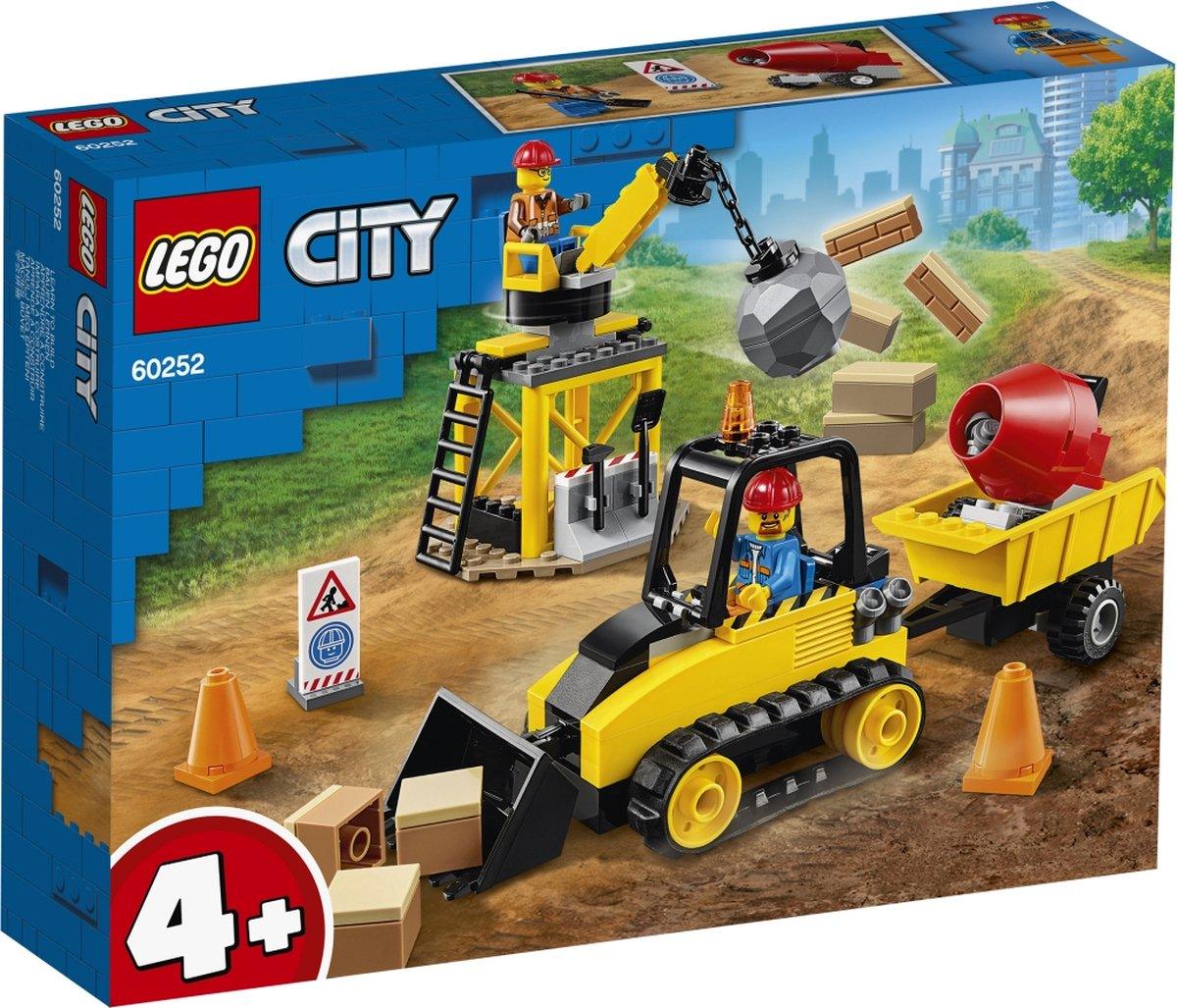 LEGO Bouw Bulldozer Graafmachine 60252 City LEGO CITY BOUWPLAATS @ 2TTOYS | Official LEGO shop😊🥰 LEGO €. 15.49