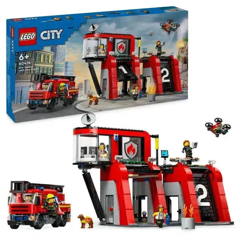 LEGO Brandweerkazerne met luchtladdervoertuig 60414 City LEGO FRIENDS @ 2TTOYS | Official LEGO shop😊🥰 LEGO €. 67.49