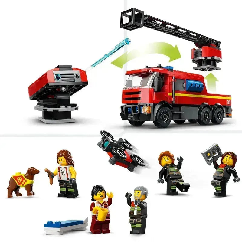 LEGO Brandweerkazerne met luchtladdervoertuig 60414 City LEGO FRIENDS @ 2TTOYS | Official LEGO shop😊🥰 LEGO €. 67.49