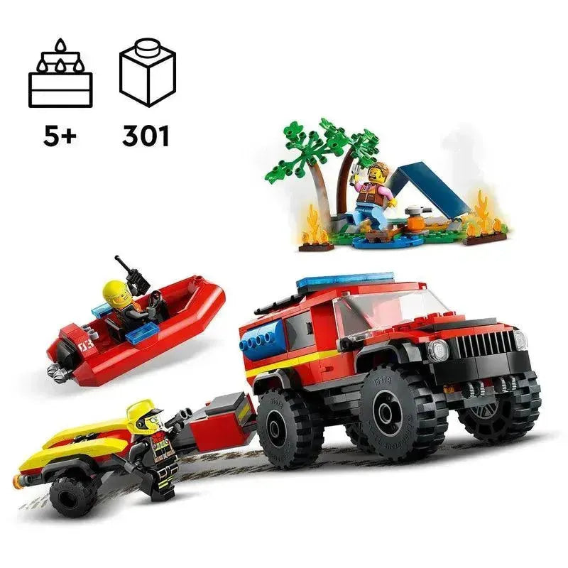 LEGO Brandweerwagen met reddingsboot 60412 City LEGO CITY @ 2TTOYS | Official LEGO shop😊🥰 LEGO €. 25.49