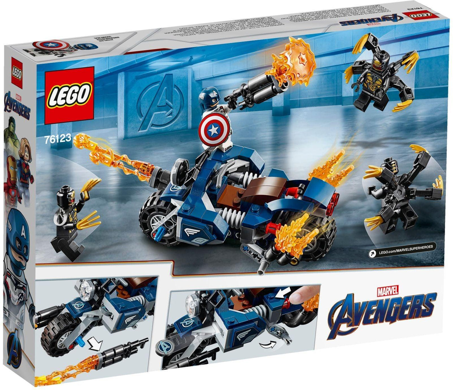 LEGO Captain America: Aanval van de Outriders 76123 Marvel Super Heroes LEGO Captain America: Outriders Attack 76123 Marvel Super Heroes 76123 @ 2TTOYS LEGO €. 16.49