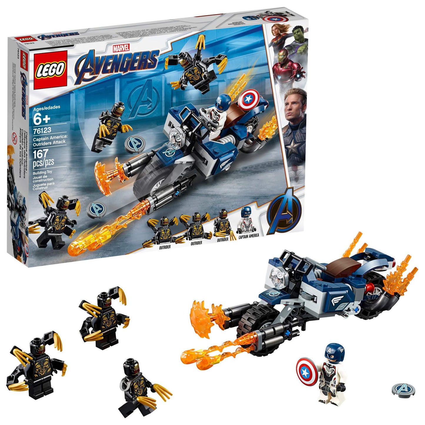 LEGO Captain America: Aanval van de Outriders 76123 Marvel Super Heroes LEGO Captain America: Outriders Attack 76123 Marvel Super Heroes 76123 @ 2TTOYS | Official LEGO shop😊🥰 LEGO €. 16.49