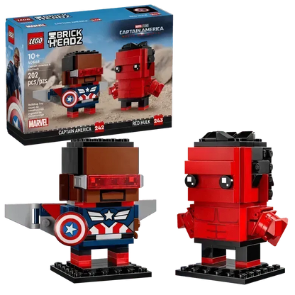 LEGO Captain America and Red Hulk figuren 40668 Brickheadz @ 2TTOYS | Official LEGO shop😊🥰 2TTOYS | Official LEGO shop😊🥰 €. 13.00