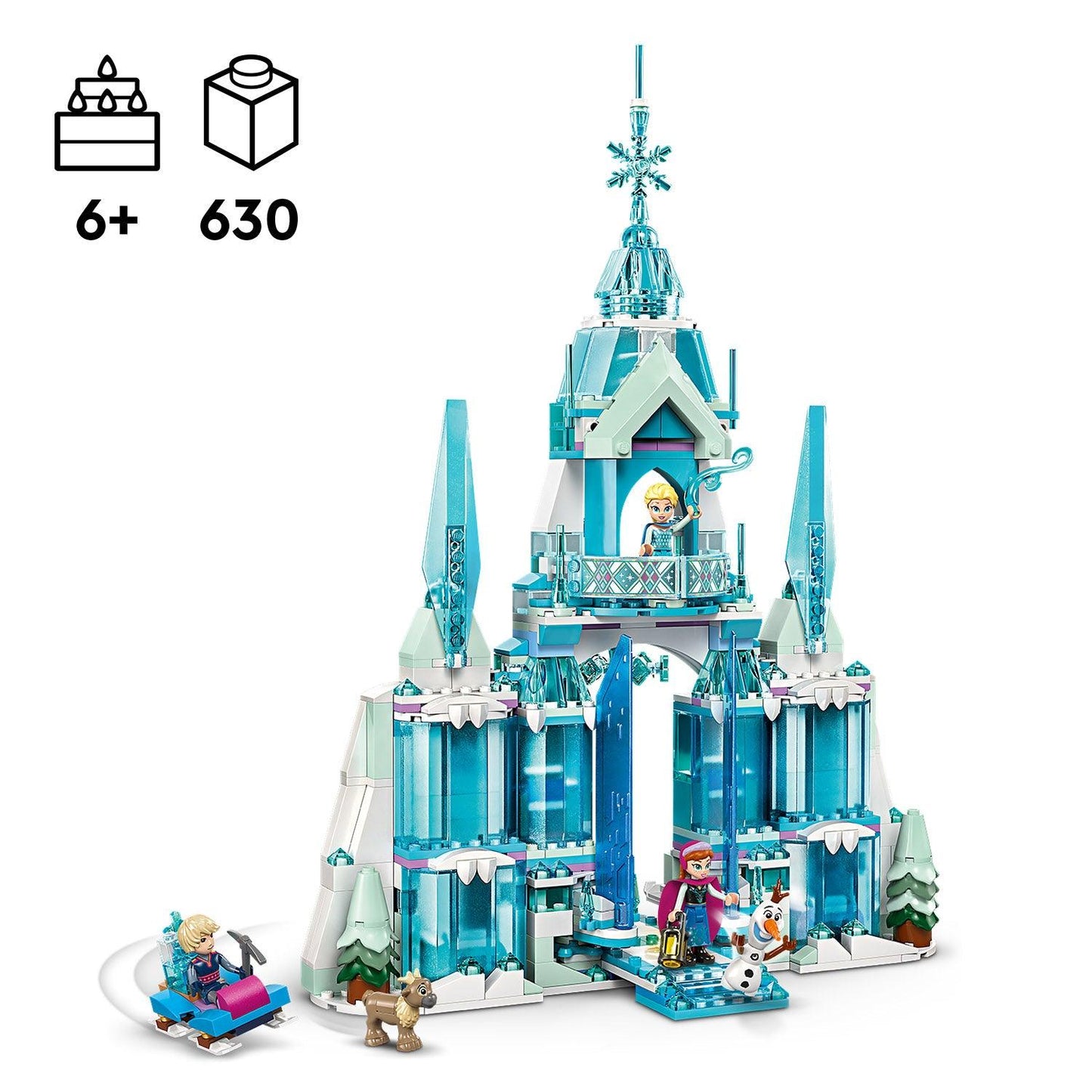 LEGO Elsa's Ijspaleis 43244 Friends LEGO DISNEY @ 2TTOYS LEGO €. 84.49