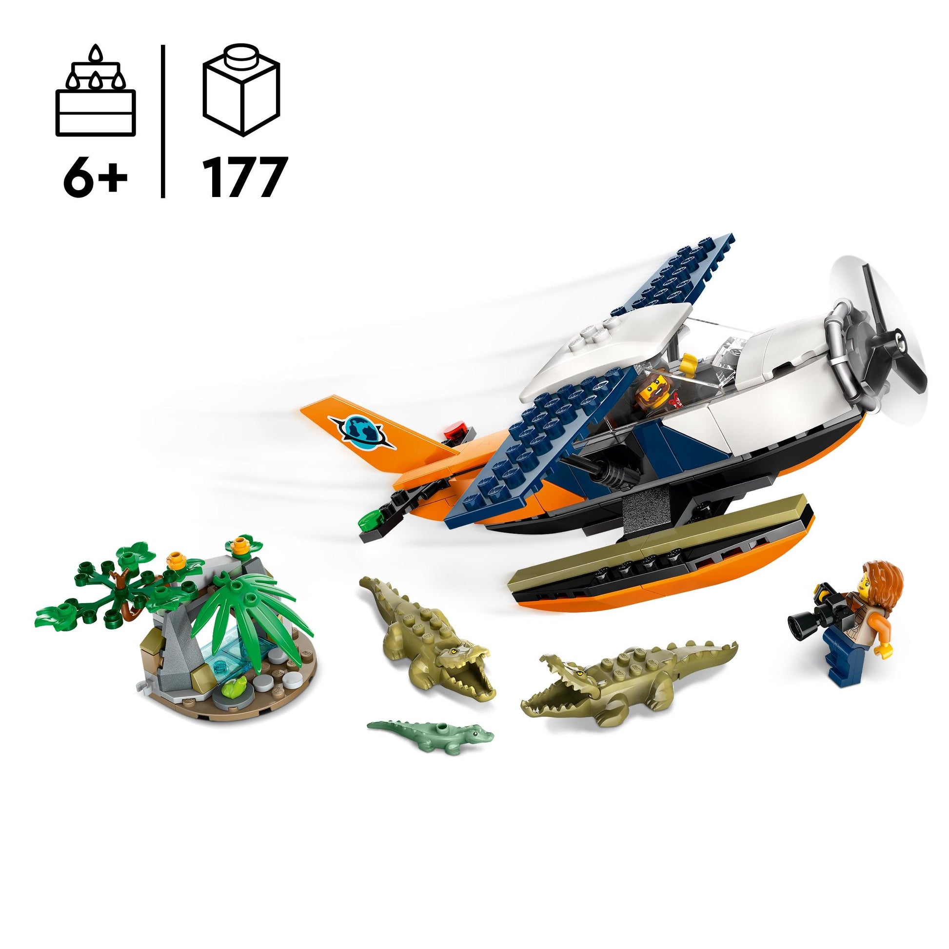 LEGO Jungleonderzoekers: watervliegtuig 60425 City LEGO CITY @ 2TTOYS | Official LEGO shop😊🥰 2TTOYS €. 19.48