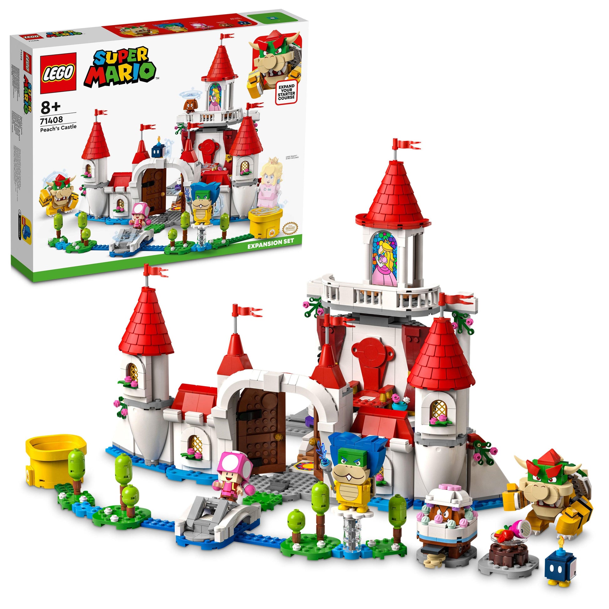 LEGO Kasteel van Peach 71408 Super Mario LEGO SUPERMARIO @ 2TTOYS | Official LEGO shop😊🥰 LEGO €. 109.98