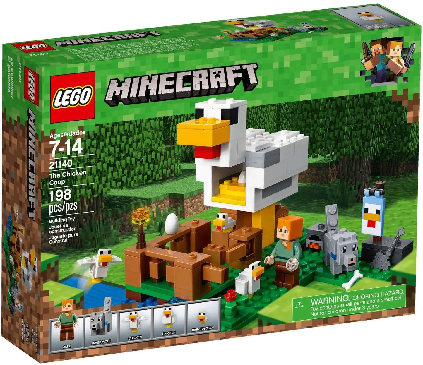 LEGO Kippenhok met kippen 21140 Minecraft LEGO MINECRAFT @ 2TTOYS | Official LEGO shop😊🥰 LEGO €. 25.49