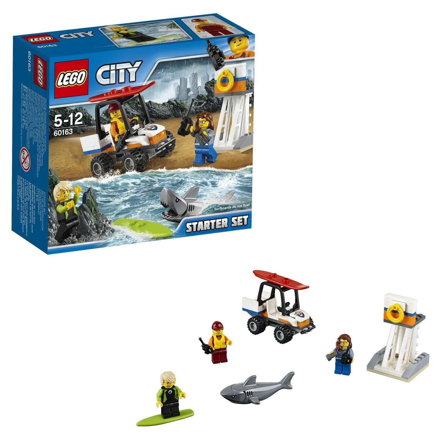 LEGO Kustwacht starter set met haai 60163 City LEGO CITY KUSTWACHT @ 2TTOYS | Official LEGO shop😊🥰 LEGO €. 7.49