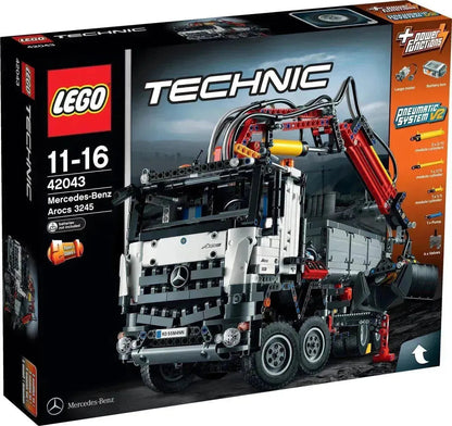 LEGO Mercedes Arocs Actros vrachtwagen met kraan 42043 Technic LEGO TECHNIC @ 2TTOYS | Official LEGO shop😊🥰 LEGO €. 349.99