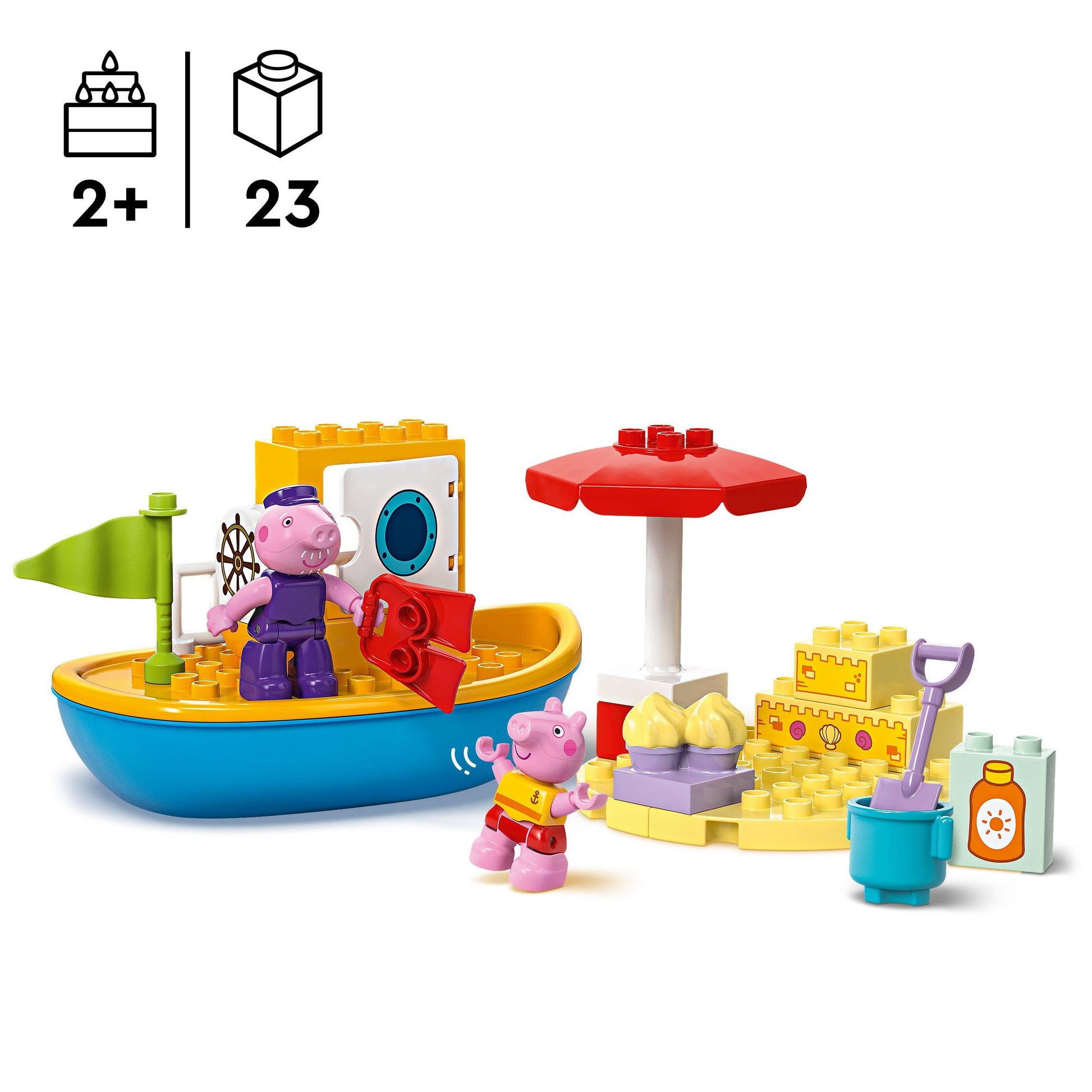 LEGO Peppa Big bootreis 10432 DUPLO (Pre-Order: verwacht juni) PEPPA PIG @ 2TTOYS LEGO €. 24.99